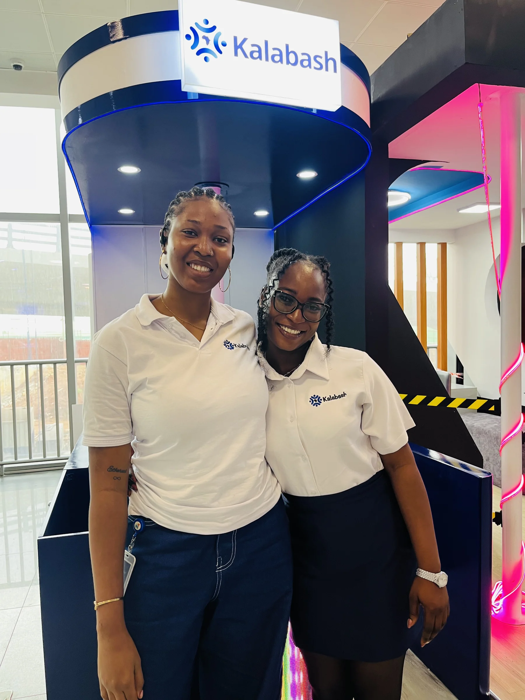 Kalabash agents at the Kalabash Kiosk, Arrival Hall, Murtala Muhammed International Airport, Lagos